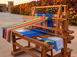 رازهای پنهان بافت سنتی یزد: چگونه ۴۲ سال تجربه، حوله‌هایی بی‌نظیر خلق می‌کند